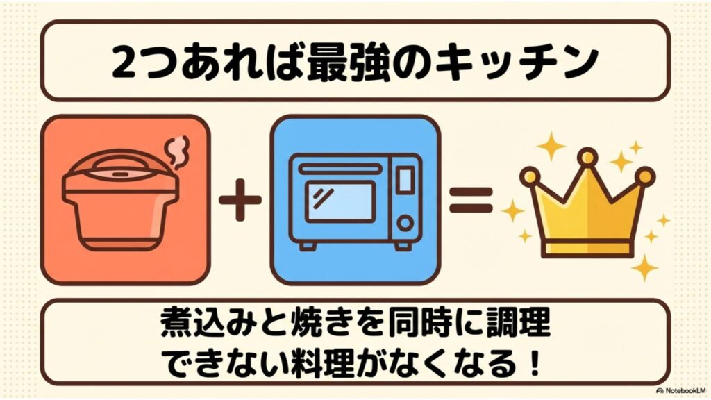 ホットクックとヘルシオの両方持ちはあり？使い分け方法