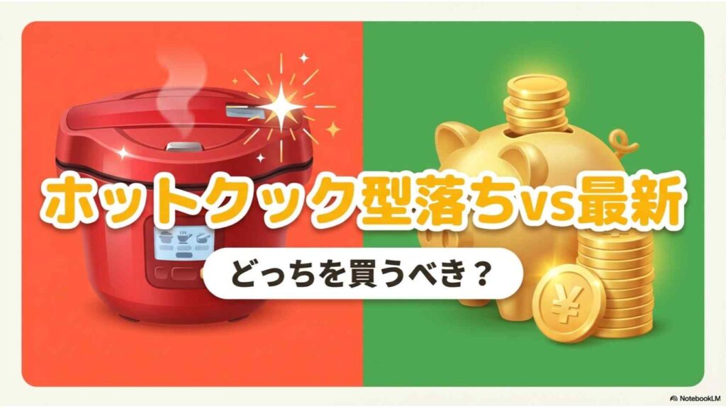 【比較表あり】ホットクック型落ちと最新モデルの違いを徹底解説