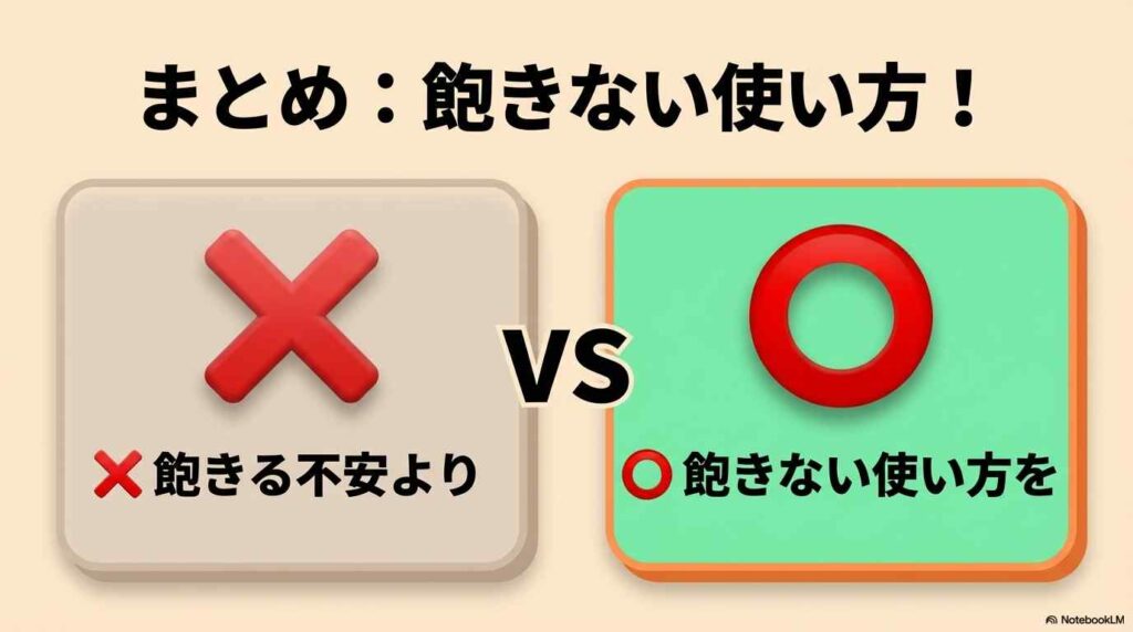 まとめ：「飽きるかも」という不安より「飽きない使い方」を先に知ること