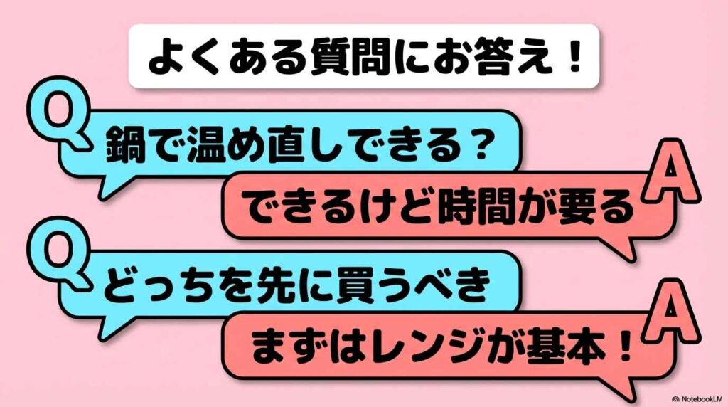 ホットクックと電子レンジに関するよくある質問