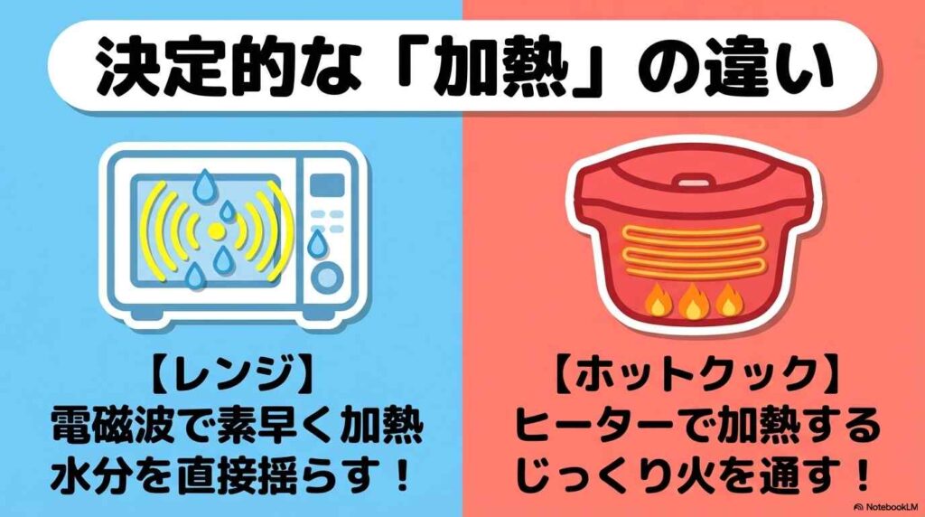 ホットクックと電子レンジは「加熱の仕組み」が根本的に違う
