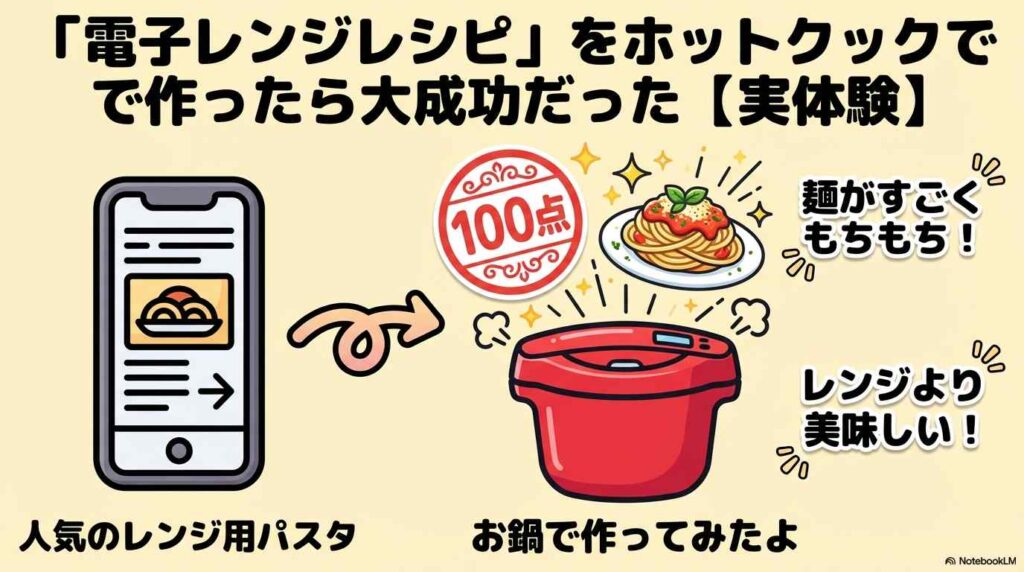 「電子レンジレシピ」をホットクックで作ったら大成功だった【実体験】