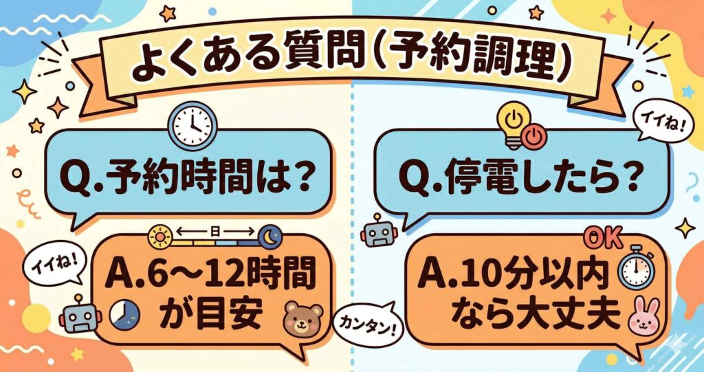 よくある質問（予約調理FAQ）