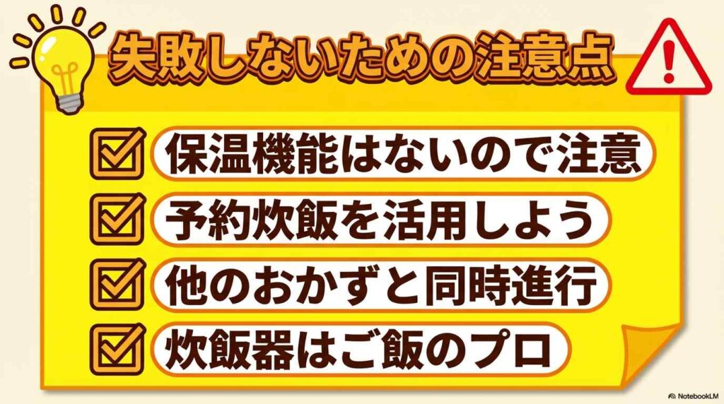 ホットクック炊飯で失敗しないために知っておきたいこと