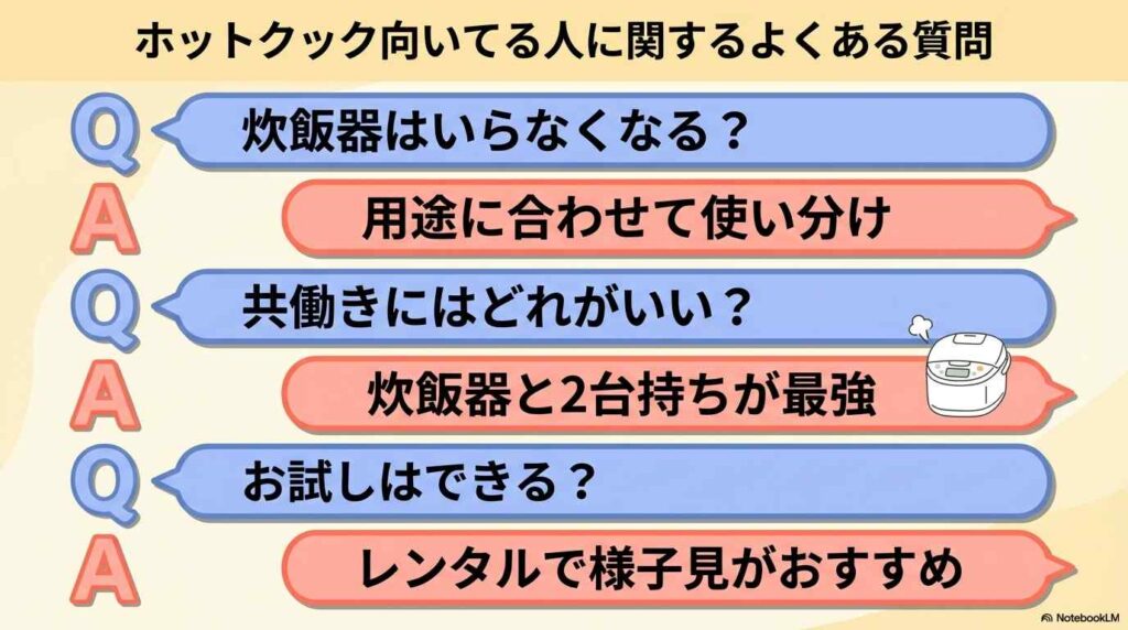 ホットクック向いてる人に関するよくある質問
