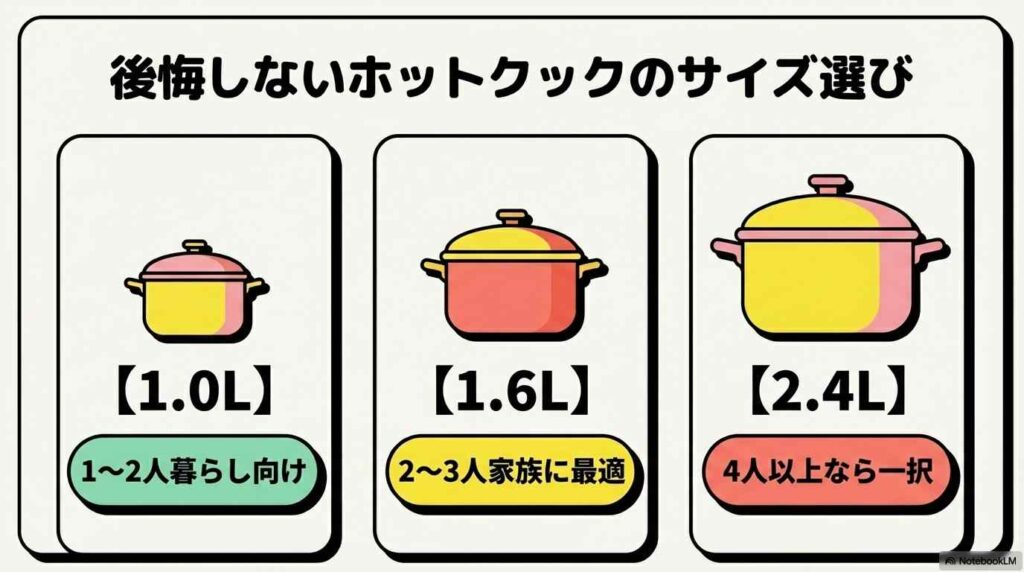 後悔しないホットクックのサイズ選び
