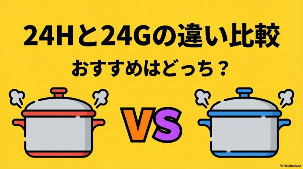 KN-HW24HとKN-HW24Gの違い7つを比較｜おすすめはどっち？