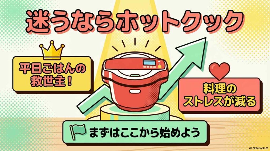 まとめ|1台目で迷うならホットクックから