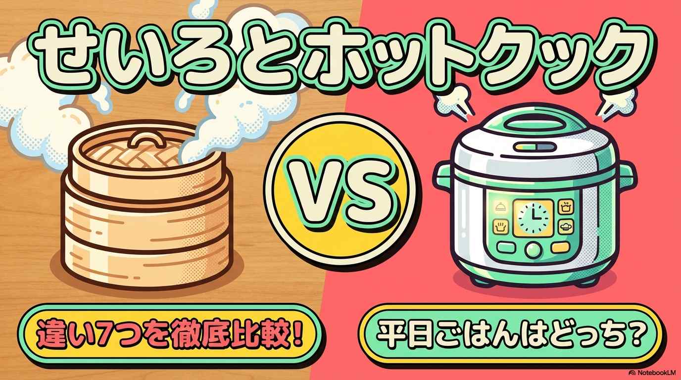 せいろ ホットクック 違い7つ|平日ごはんに向いているのはどっち?