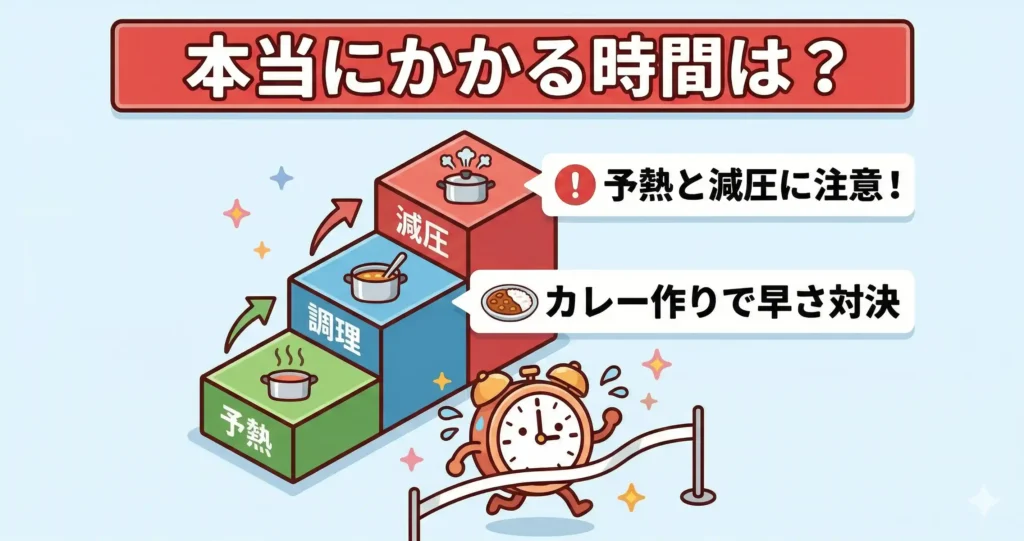比較⑤：調理時間の違い：実質何分かかる？