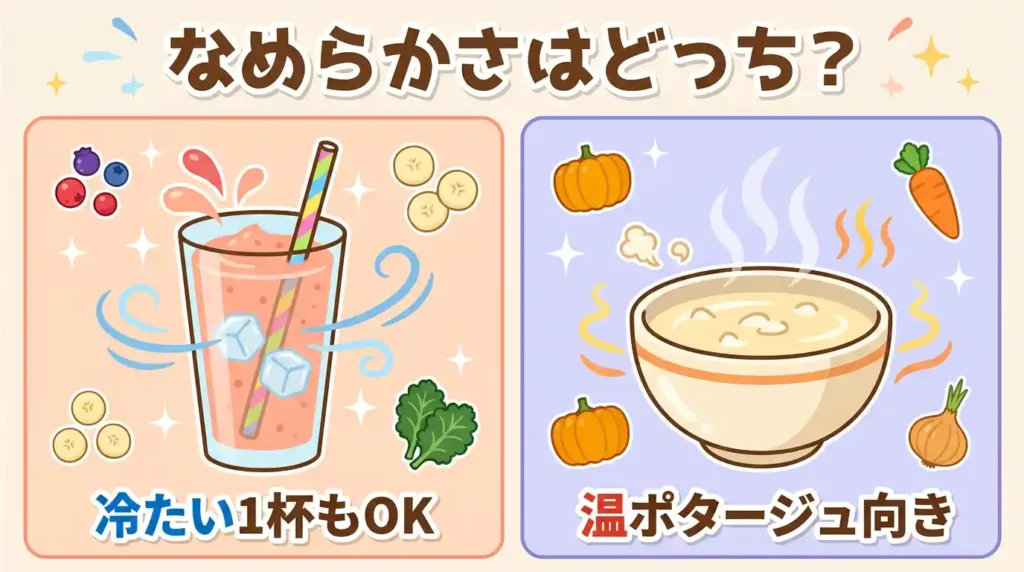 比較⑤ ポタージュ・スムージー対応力