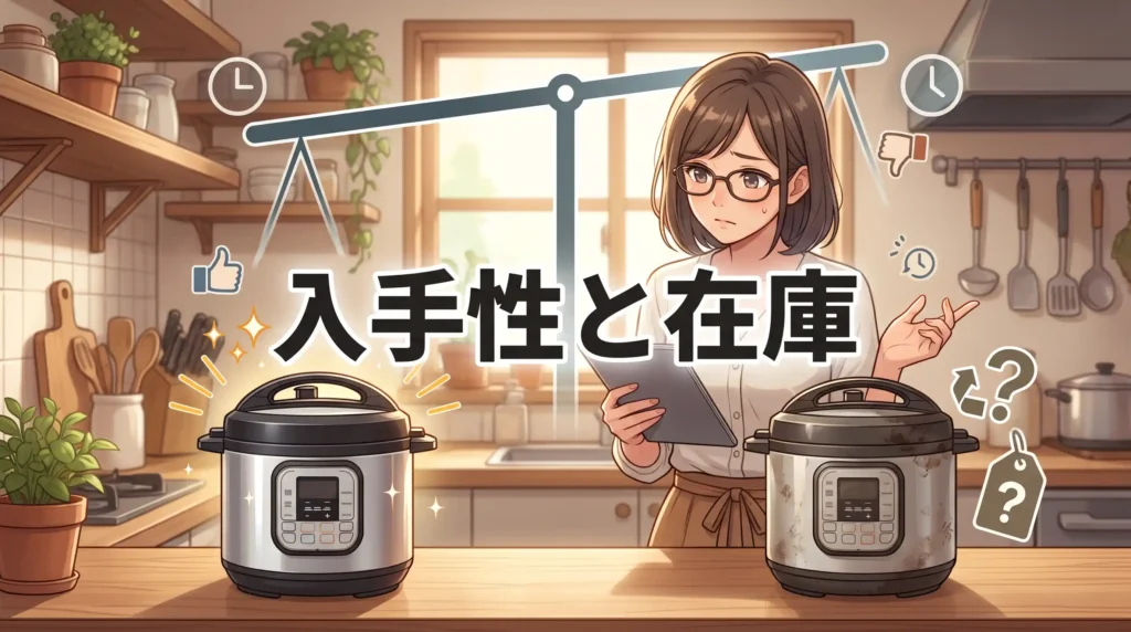 比較⑦ 入手性・在庫状況