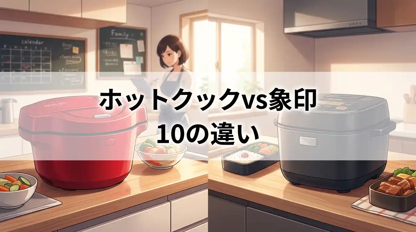 ホットクック象印比較10の違い！共働きの家族時間が変わるのはどっち