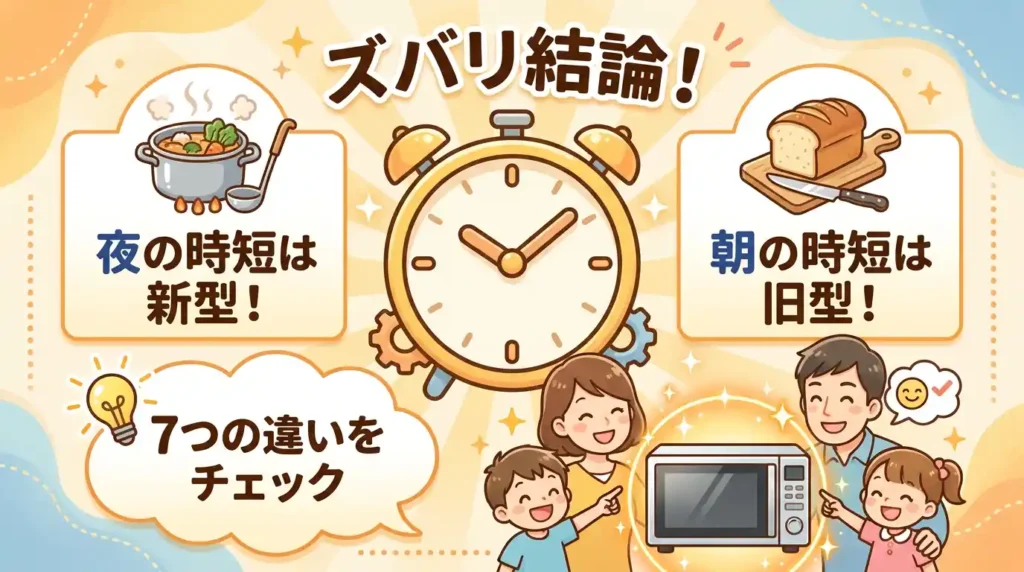 ER-D3000AとER-YD3000の違いを一覧で比較！家族時間で決まる結論