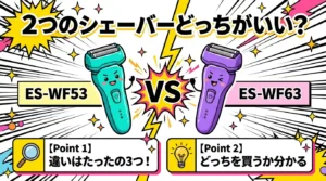 ES-WF53とES-WF63の違いは3つ！比較してどっちがいいか解説