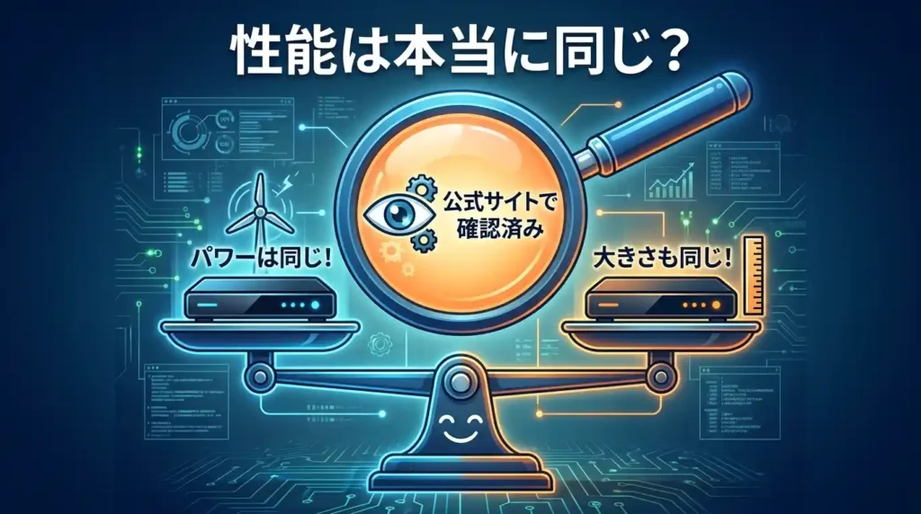 比較② 仕様・性能の同一性