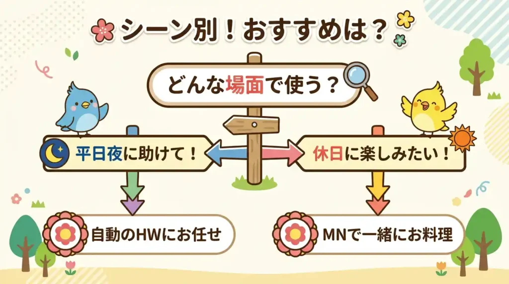 共働き家庭が選ぶならどっち？イトキンの「平日19時崩壊」シーン別判定
