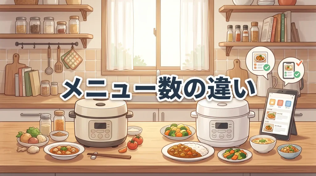 比較① メニュー数