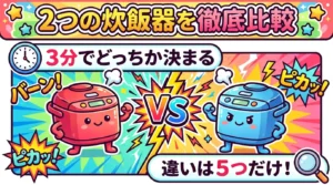 【炊き味かコスパか】NW-WA10とNW-BA10の違い5つを比較してどっち選ぶ