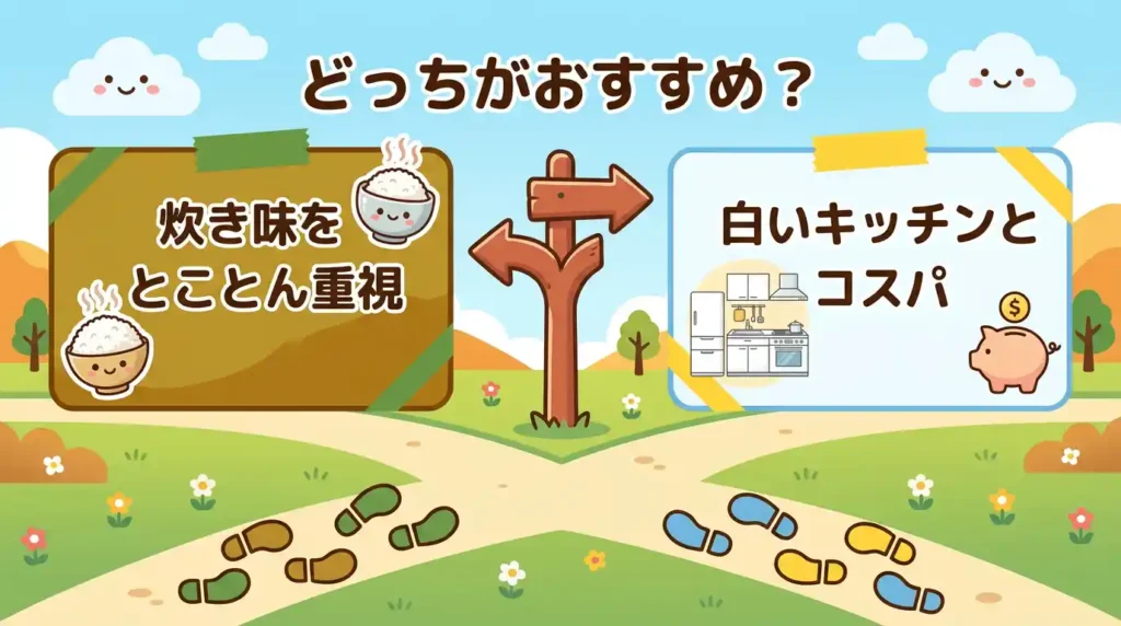 どんな家庭にどっちがおすすめか〜タイプ別の最終結論 