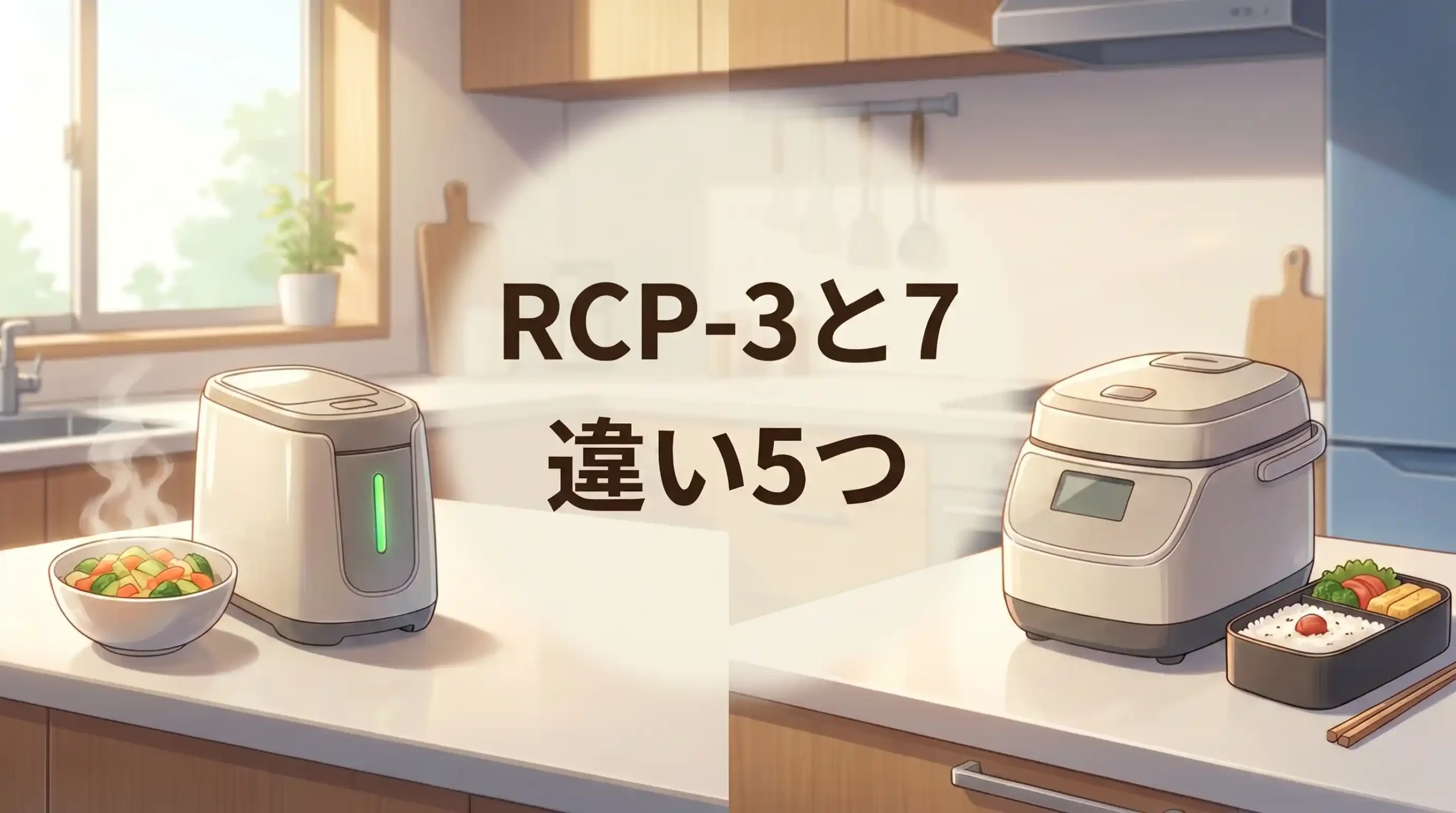 RCP-3とRCP-7はどっち？違い5項目の比較で家族時間が変わる選び方