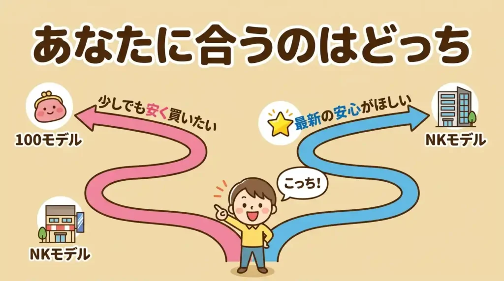 どんな人にどっちがおすすめか：タイプ別の最終結論
