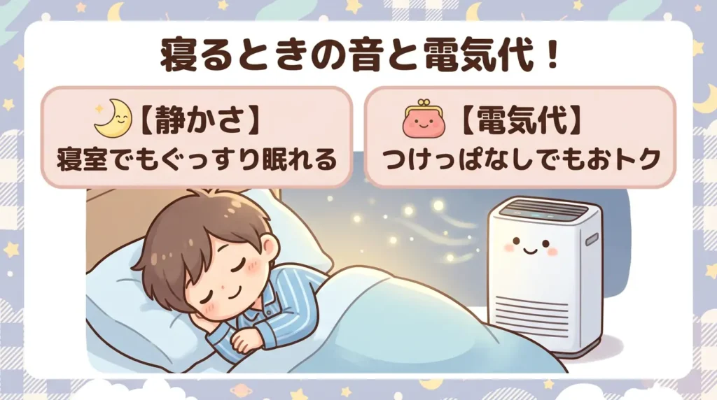 比較④ 静かさと電気代