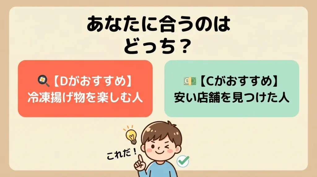 結論：NE-UBS10DとNE-UBS10Cはどんな人にどっちがおすすめ？