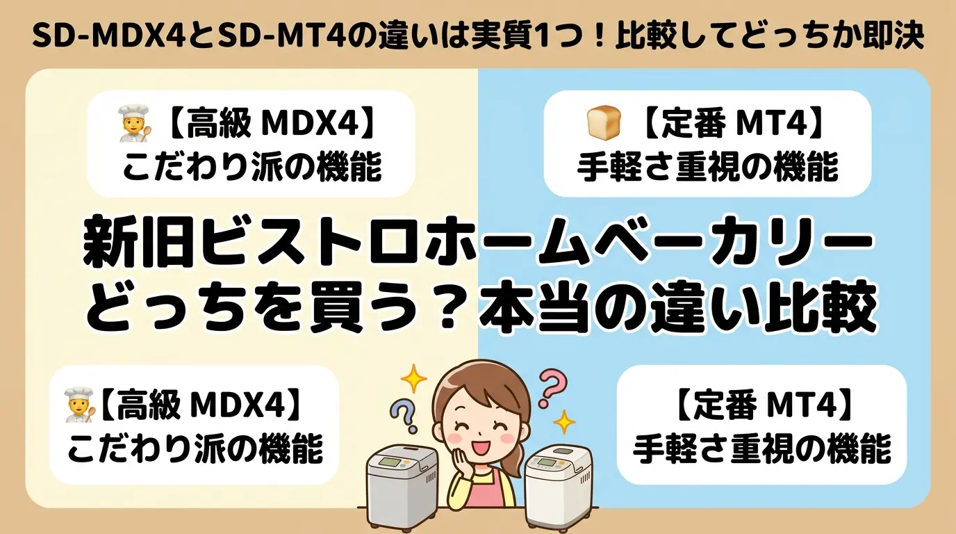 SD-MDX4とSD-MT4の違いは実質1つ！比較してどっちか即決