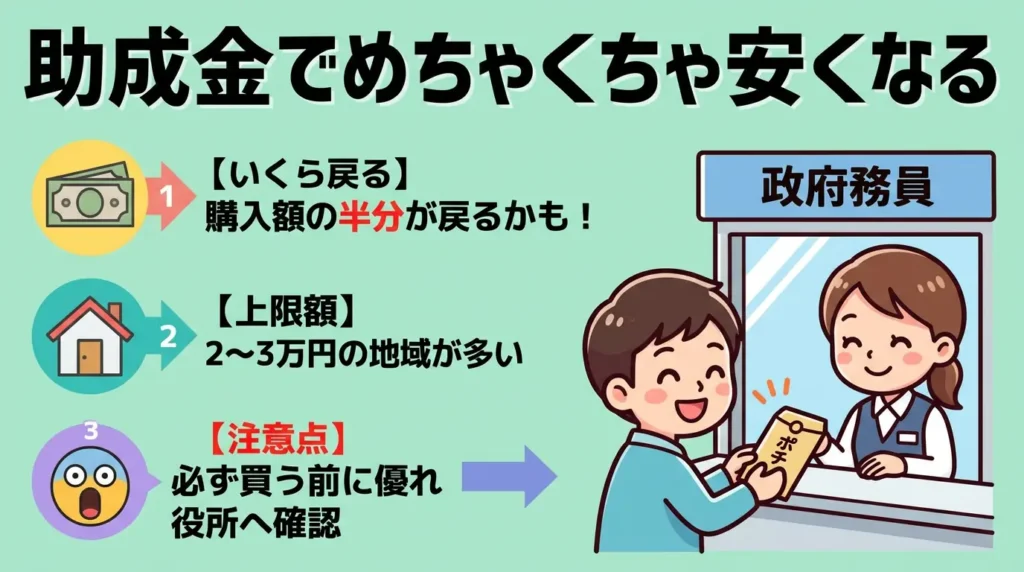 生ごみ処理機の助成金でパリパリキューとライトを安く買う方法