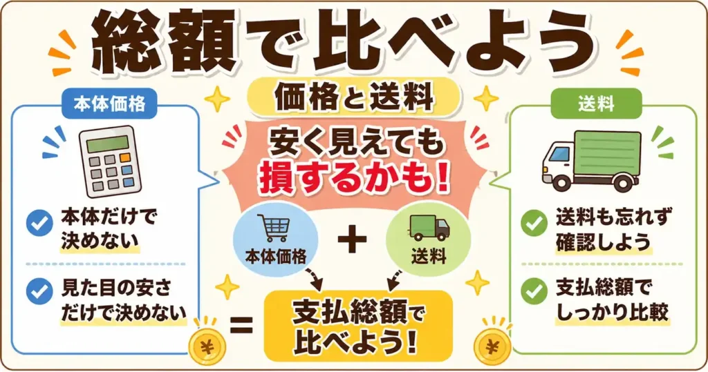 比較⑦ 価格と支払総額