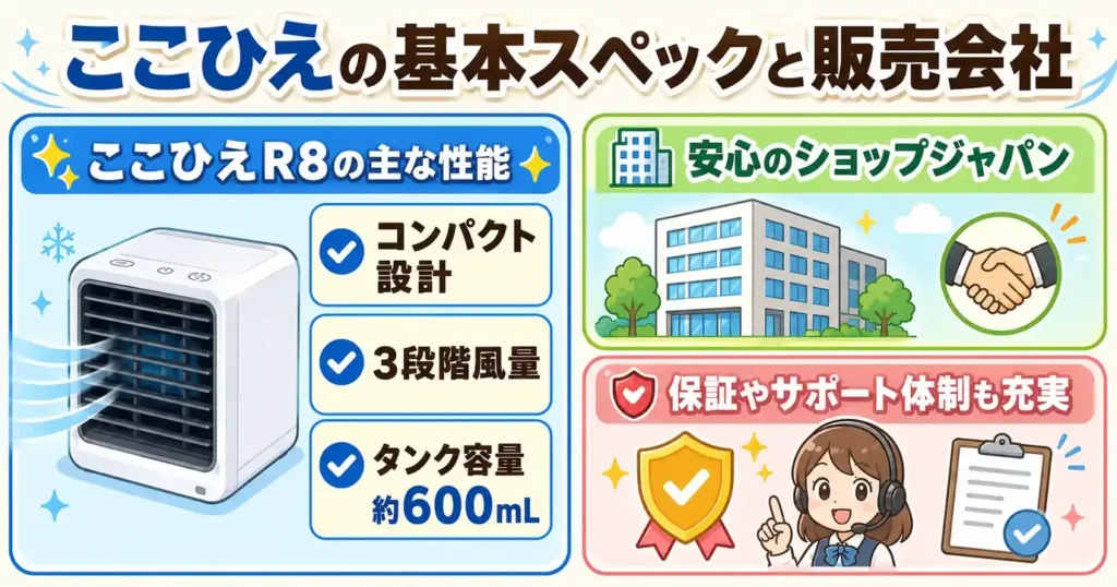 ここひえの基本情報と作っている会社