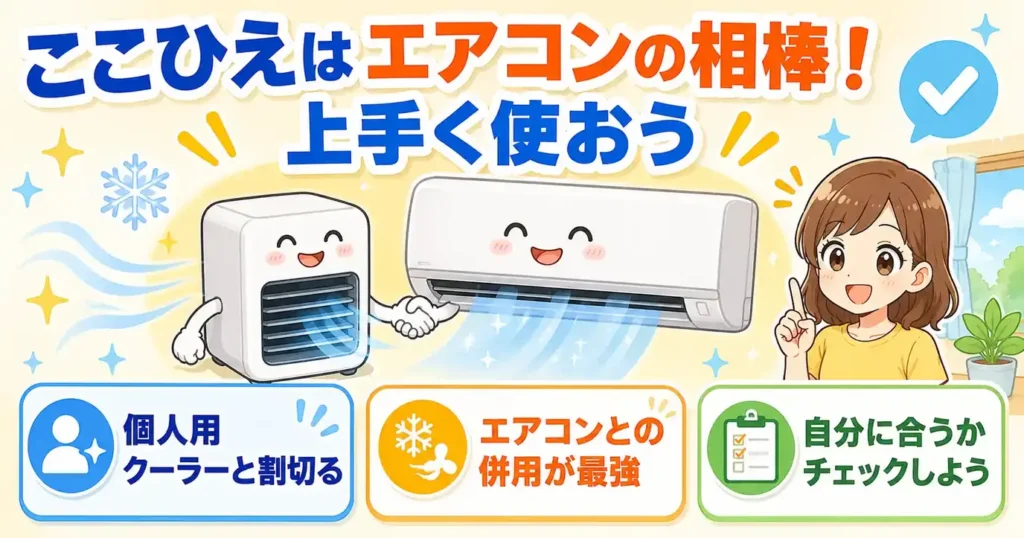 まとめ：ここひえはエアコンの相棒として使えば評判が変わる